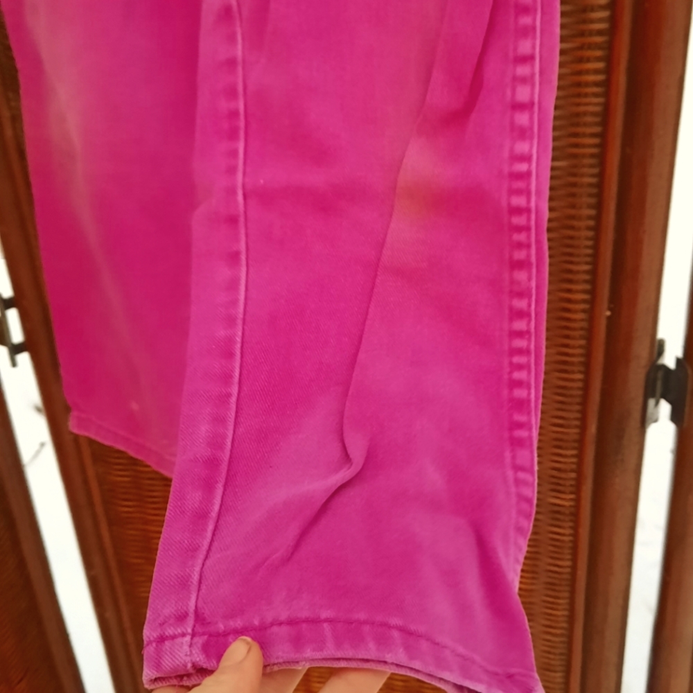 Vintage 80s Girl pink Jean pants - Picture 5 of 11